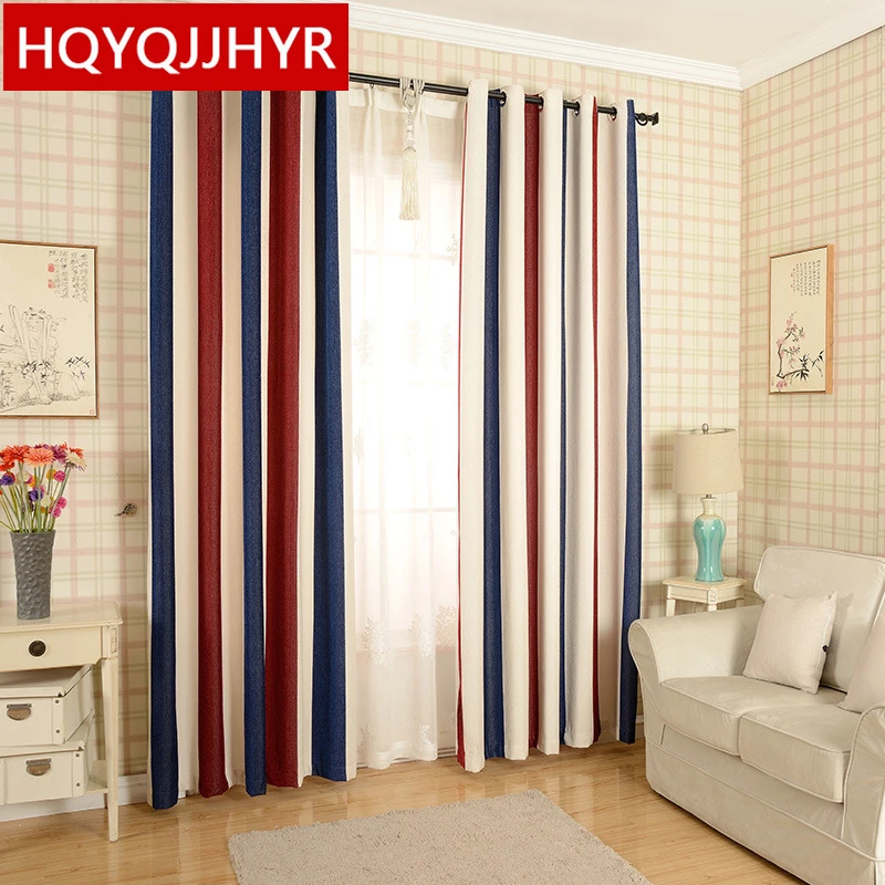 Шторы блэкаут из Средиземноморского шенилла высококлассные плотные оконные