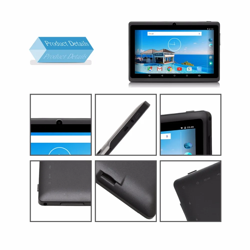 IRULU eXpro X3 7 дюймовый Android 6.0 Tablet PC Quad Core 8G ROM 1024 * 600 HD Dual Cam поддерживает Wi Fi с USB