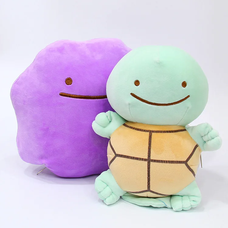 Японский аниме 25 см Ditto as Pikachu Charmander Bulbasaur Squirtle Snorlax Clefairy Poliwag Gengar Lapras мягкий милый