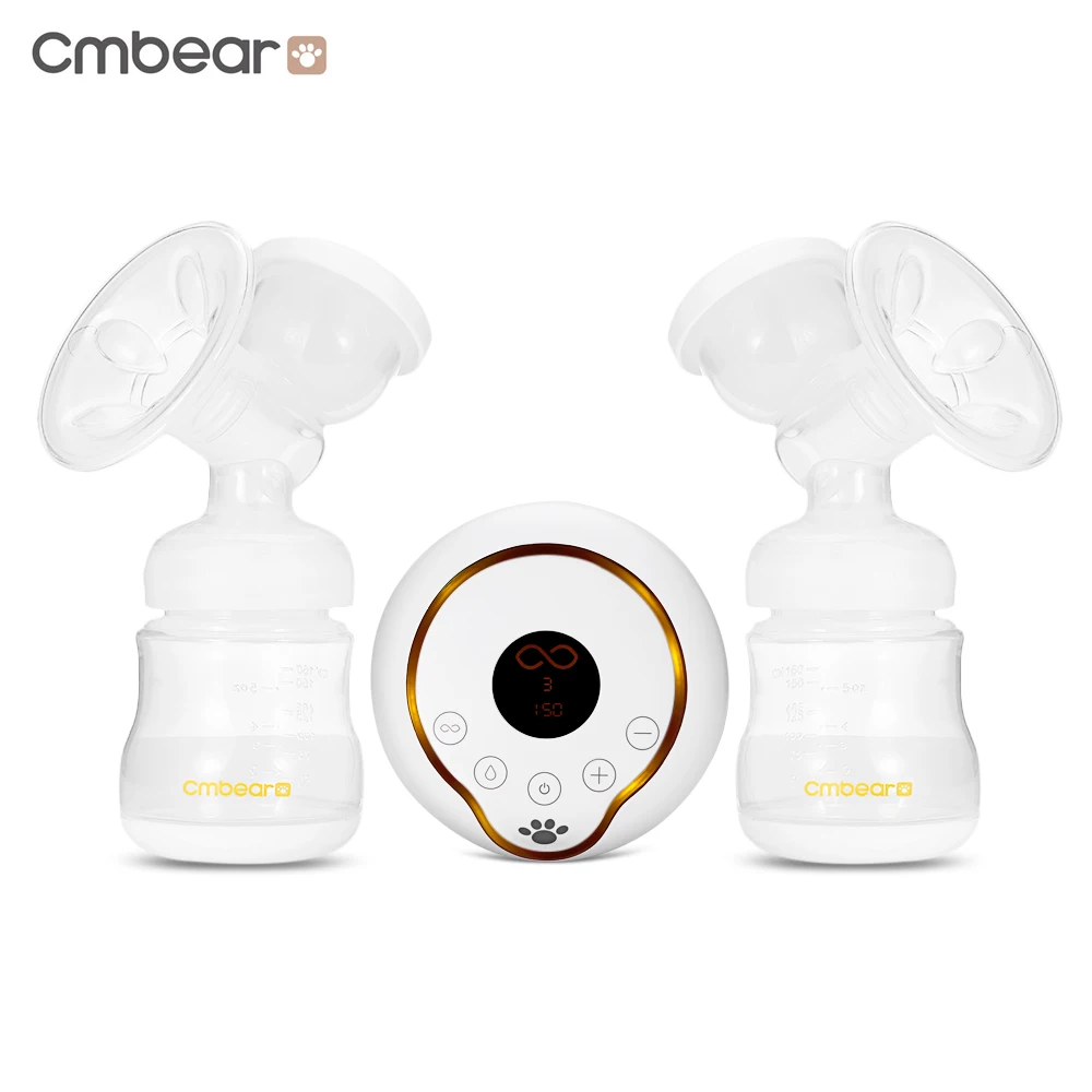 2018 Cmbear двойной Электрический молокоотсос большой всасывающий ЖК дисплей PP