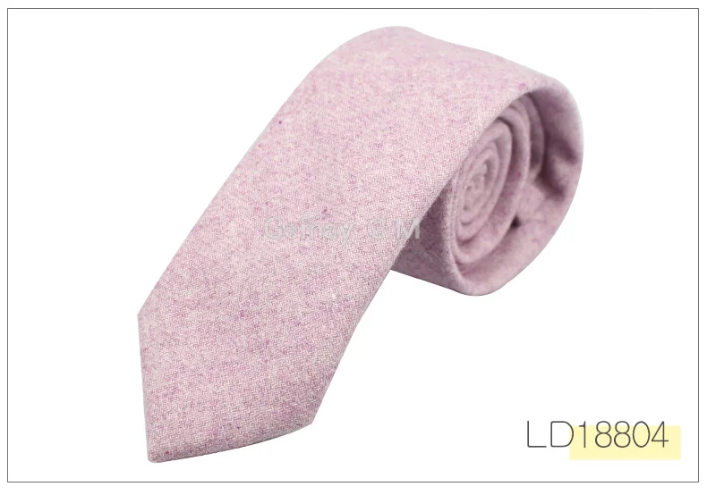 Fashion Wool Ties For Men Skinny Solid Casual Neckties Corbata Slim Striped Necktie for Wedding Gift Suit Cravat Accessories - Цвет: LD18804