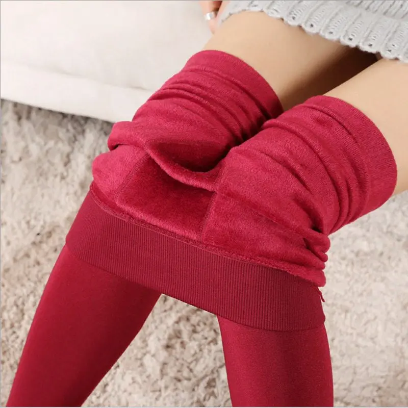 LITTHING внутри утепленные меховые теплые леггинсы женские Зимние флисовые