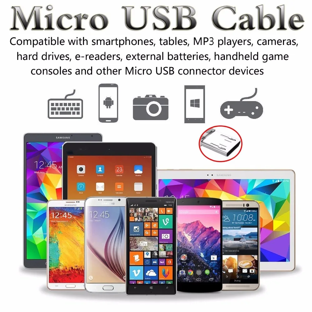 А. С микро USB кабель провод для быстрого заряда Android мобильного телефона