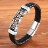 Special Pattern - Bicycle Chain Men Leather Bracelet 1