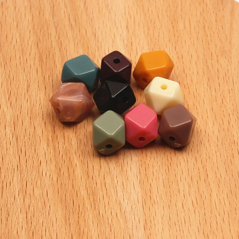 High Quality 30Pcs Mixed Faceted Beads Acrylic For Jewelry Making Handmade Earring Pendant DIY Findings 11mm | Украшения и