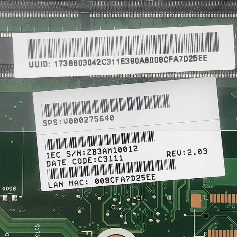 Оригинальная материнская плата для ноутбука Toshiba L855 L850 S855 HD4000 + HD7670M 1G GPU HM76 DDR3