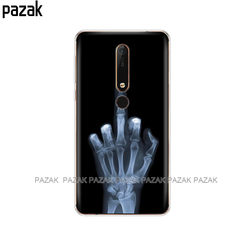 61464 Силиконовый чехол для nokia 6, 6,1, 7 plus, 8, 9, nokia 6, 2018x5x6, чехол, мягкая задняя крышка из ТПУ для телефона, защитный чехол-бампер с рисунком - Цвет: 61464