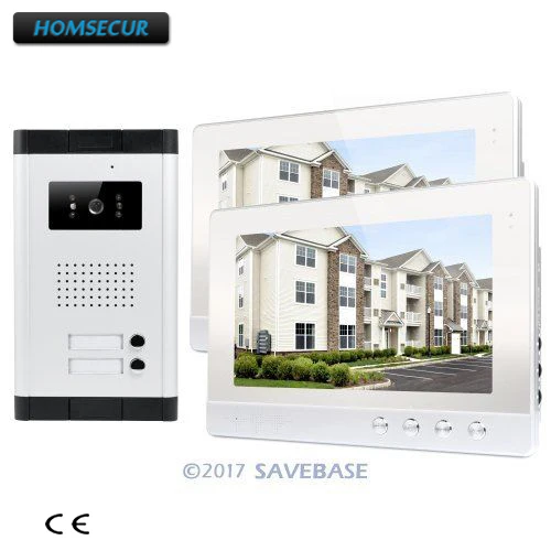 HOMSECUR 10 1 &quotLCD видеодомофон комплект с 2 шт. мониторами для дома/квартиры |