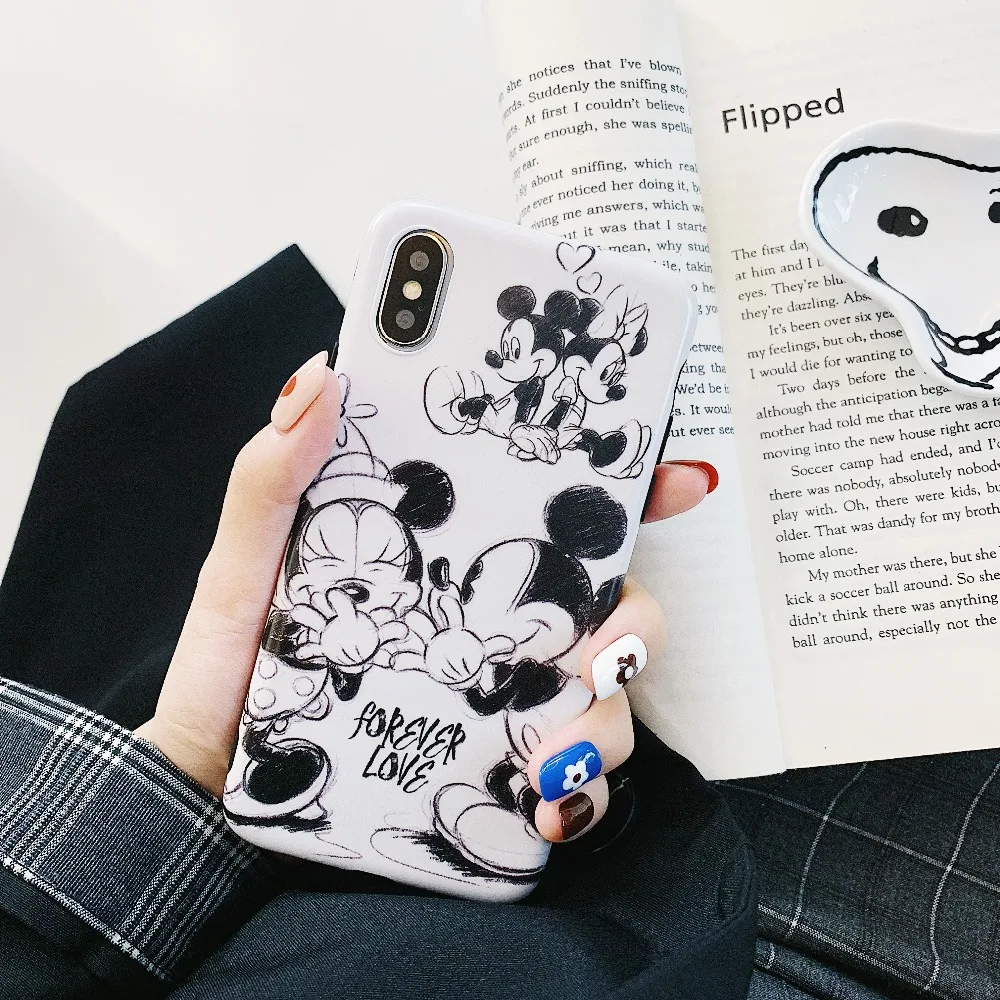 Cartoon Mickey Minnie Couples Silicone Phone Case For iphone XR X XS Max Cases iPhone 6 6S 7 8 Plus Soft Fashion |