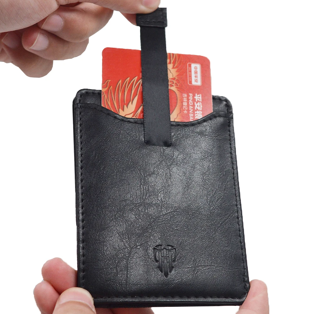 Rfid кошелек для карт, новинка, тонкий мужской кошелек для ID, держатель для кредитных карт, кошелек из искусственной кожи, мини кошелек, портативный держатель для денег