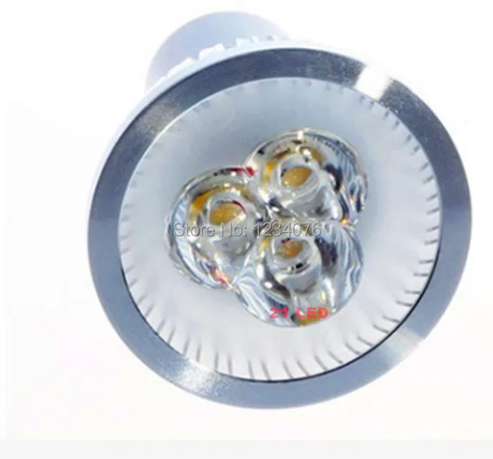 10 шт. CREE Светодиодные лампы E14/GU10/E27/MR16 AC85-265V3 * 3 Вт 9 светодиодные прожектор
