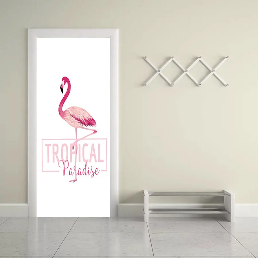 77x200 см 3D Miss You наклейки на дверь с кроликом для гостиной спальни кухни DIY
