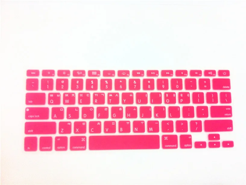Корейский силиконовый чехол для клавиатуры Защитная пленка apple MacBook Pro air 13 15 17 US |