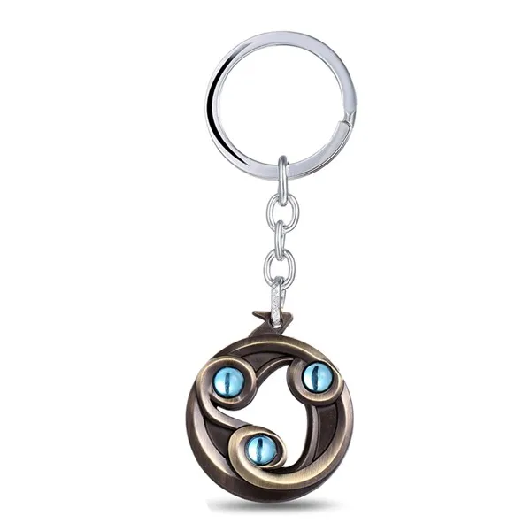 J Store Dota 2 Talisman of Evasion Логотип сплав 2 цвета брелки для ключей для фанатов игры серии брелоки Llaveros оптом и в розницу