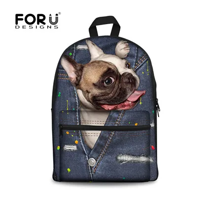FORUDESIGNS/Винтажные женские парусиновые рюкзаки с принтом кота, школьный рюкзак для студентов колледжа, повседневные школьные сумки Mochila - Цвет: CC3324J