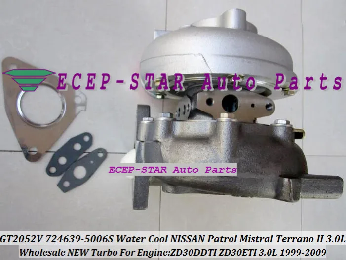 Турбо с водяным охлаждением GT2052V 724639-5006S 705954-0013 724639 для NISSAN патруль Mistral TERRANO
