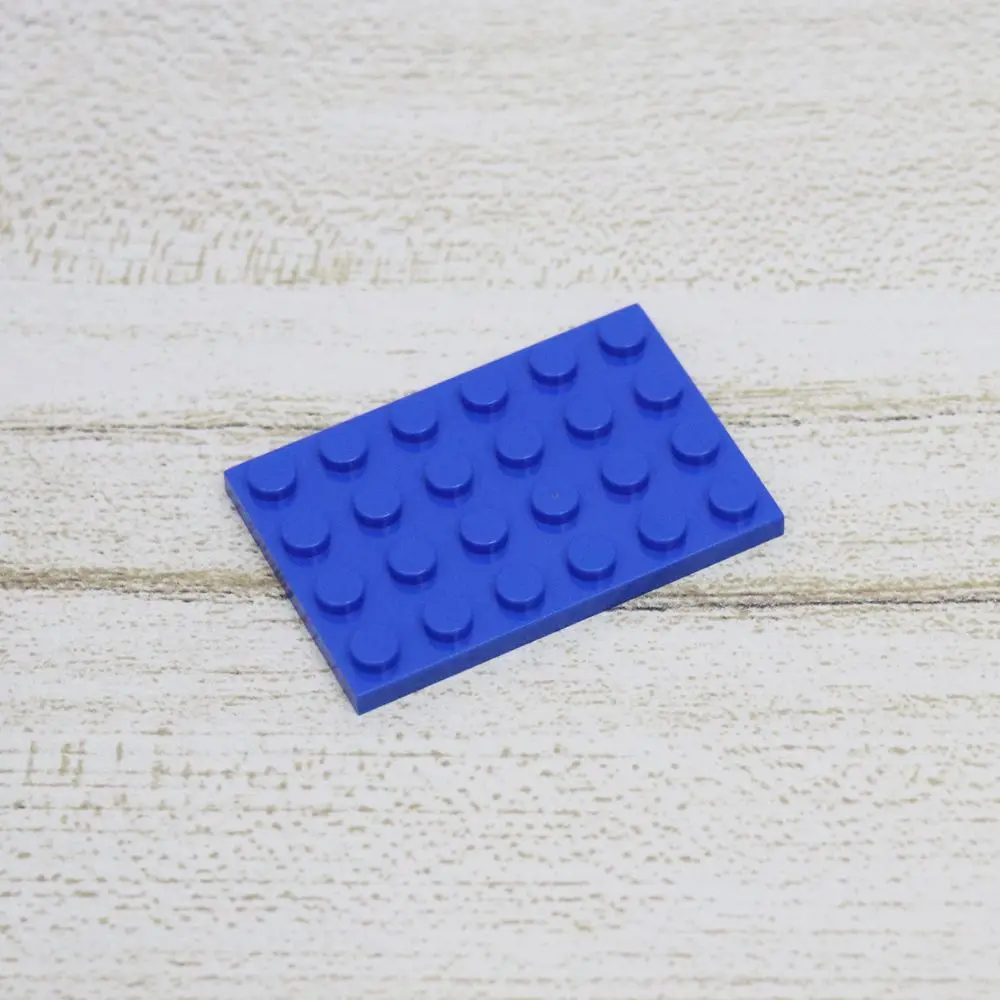 100 шт. DIY модель строительные блоки части кирпича пластина 4x6 город МОС аксессуар