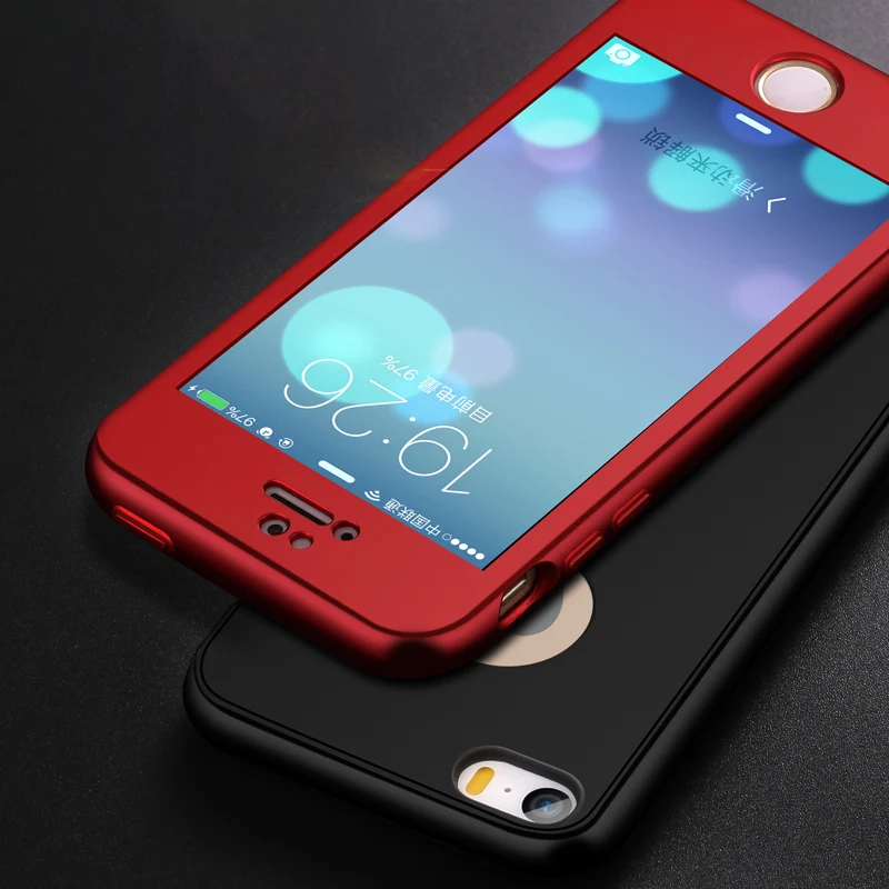 Защита всего тела Мягкий матовый ТПУ DropProof чехол для iPhone 7 8 X XR XS MAX 10 6 6s Plus 5 5S SE 360