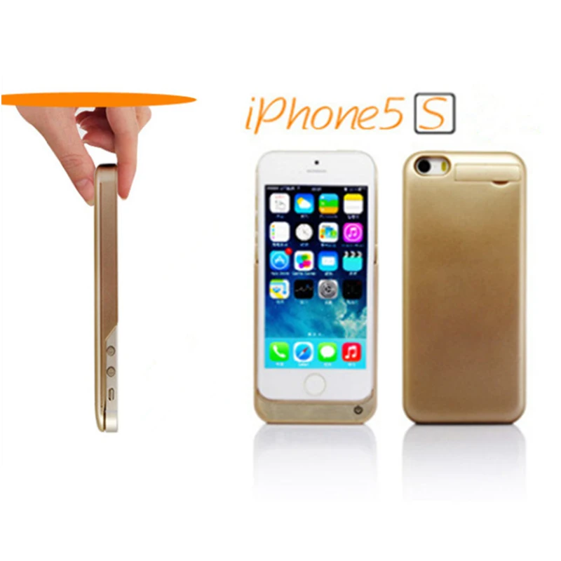 Тонкий чехол для внешнего аккумулятора ZKFYS 4200 мАч iPhone 5 5S SE 2018 внешний аккумулятор