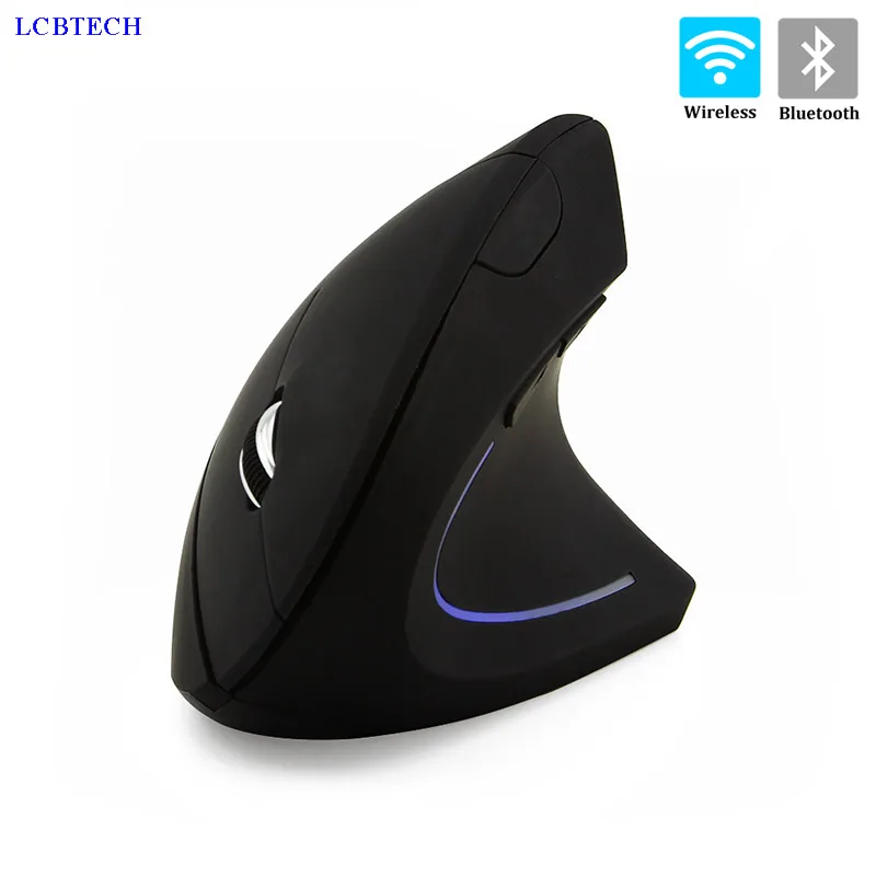 Вертикальная Bluetooth Мышь 2 4 ГГц беспроводная офисная эргономичная мышь для ПК и
