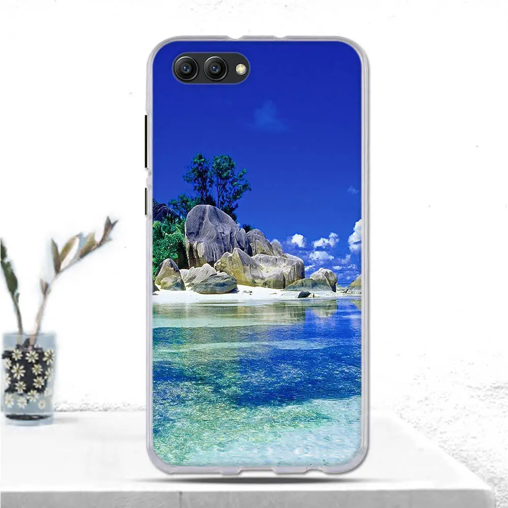 Мягкий чехол для Huawei Honor View 10 V10 из ТПУ силиконовый роскошный телефона чехлы|case for