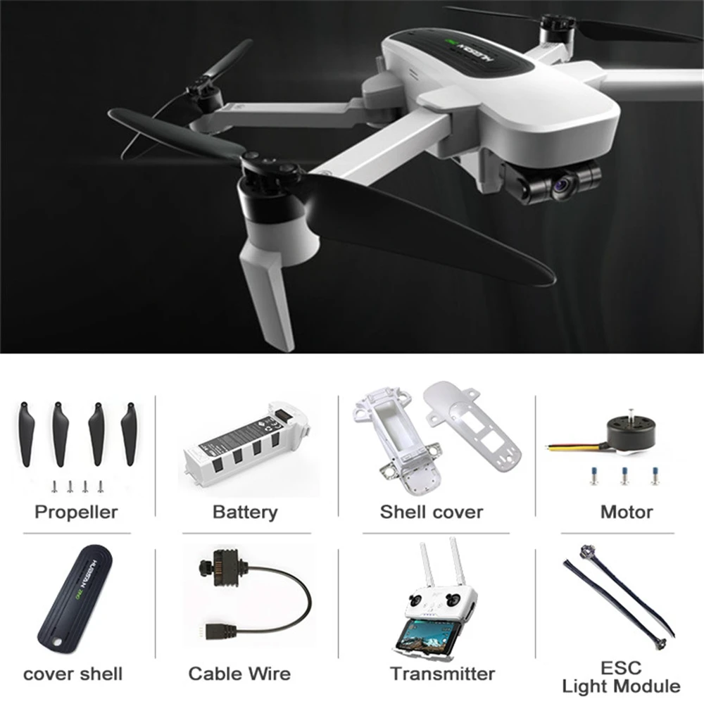Hubsan H117S Zino gps в формате 4K UHD, Камера Дрон 5,8 Г 1 км Складная рукоятка с видом от первого лица 3-осевому гидростабилизатору RC Дрон Квадрокоптер RTF геликоптер с видом от первого лица