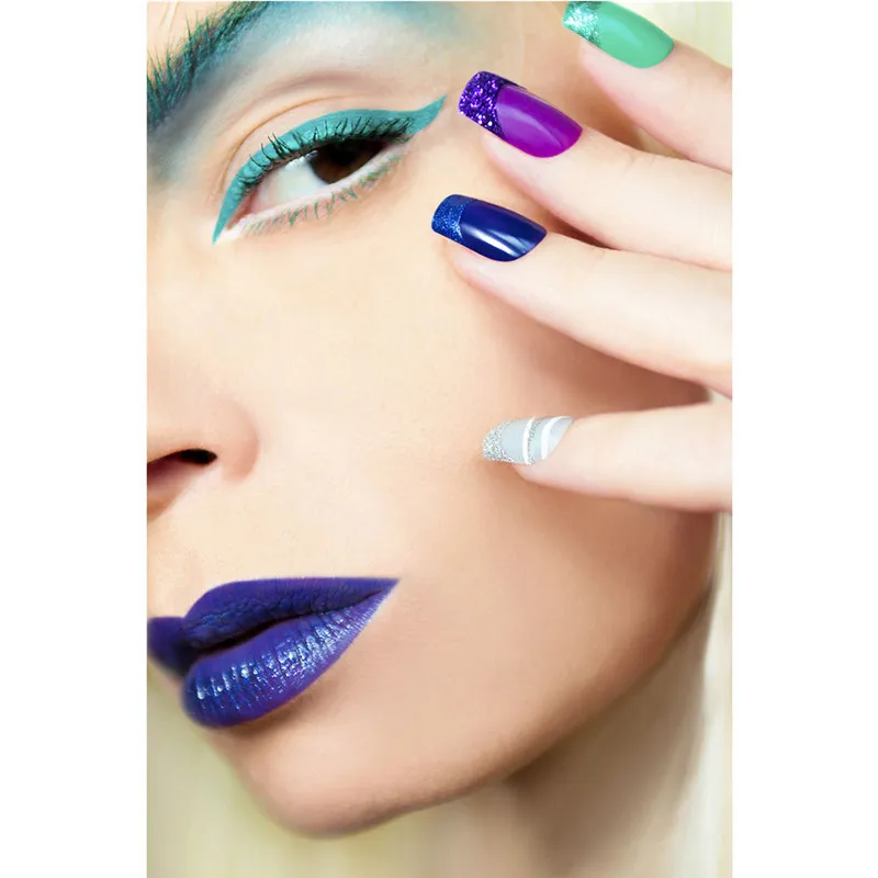 Скандинавская Картина на холсте для ногтей красочная картина современный