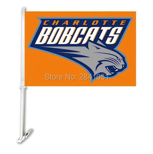 2PC Charlotte Bobcats Car Flag 12"x18" Custom USA Any Team | Дом и сад