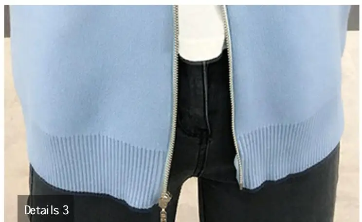 Women Cardigan New Fashion Autumn Casual Long Sleeve zipper Short Knitted Sweater Cardigan Coat For Women knit Jacket Tops