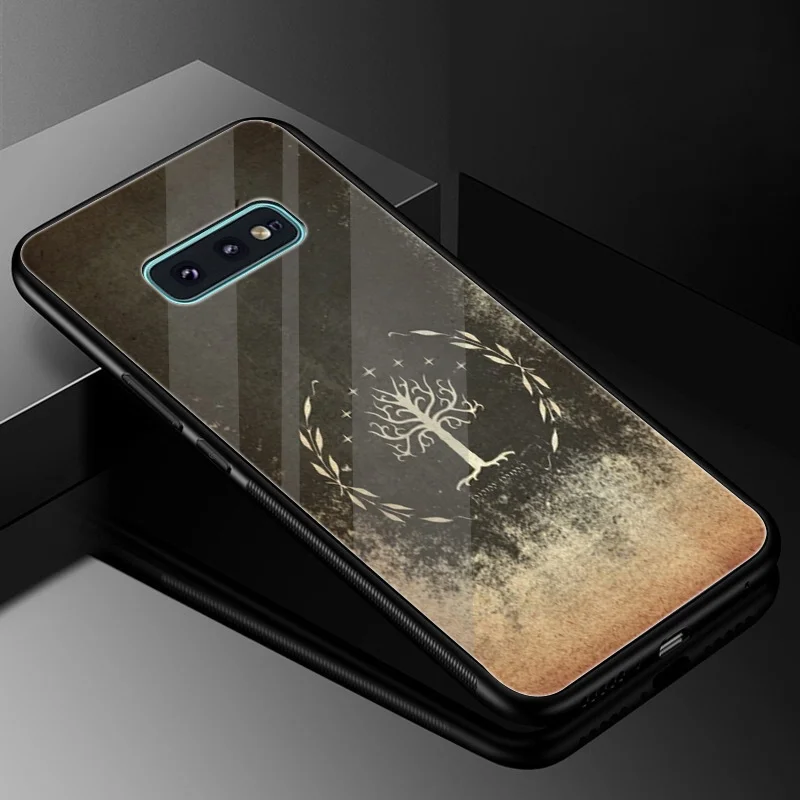 Glass Soft Lord Of The Rings Hobbit Gandalf Case Cover for Samsung Galaxy S7 Edge S8 S9 Plus S10 Note 8 9 | Мобильные телефоны и