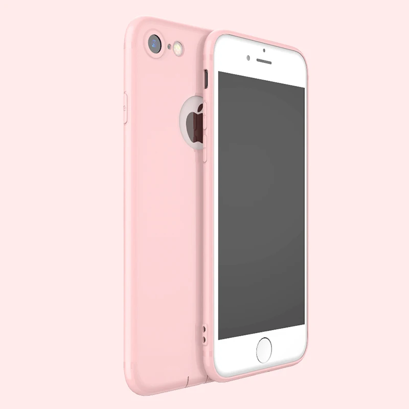 Карамельный цвет телефона чехол для iPhone X 6 S 5S SE модные милые однотонные Мягкие TPU
