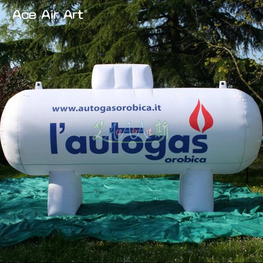Надувная воздушная бутылка на заказ копия бензобака газовый баллон с подставкой