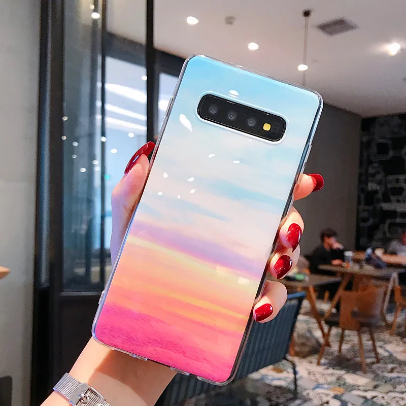 Мрамор силиконовый мягкий чехол для телефона для samsung Galaxy S7 edge s8 s9 s10 плюс S10E A10 A20 A30 A50 A6 A750 A9 Примечание 10 Pro 9 8