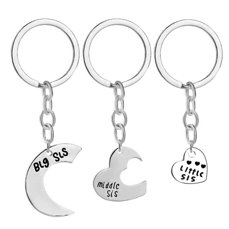 Большой брелок для ключей с подвеской всей семьи|heart key ring|keychain letterkey holder |