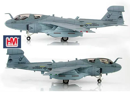 HOBBYMASTER 1/72 масштаб военная модель игрушки Grumman EA-6B Prowler VAQ-13" черные вороны" Истребитель литой металлический самолет модель игрушки