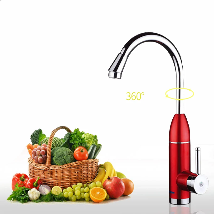 Электрический кран Мгновенный водонагреватель кухонный светодиодный