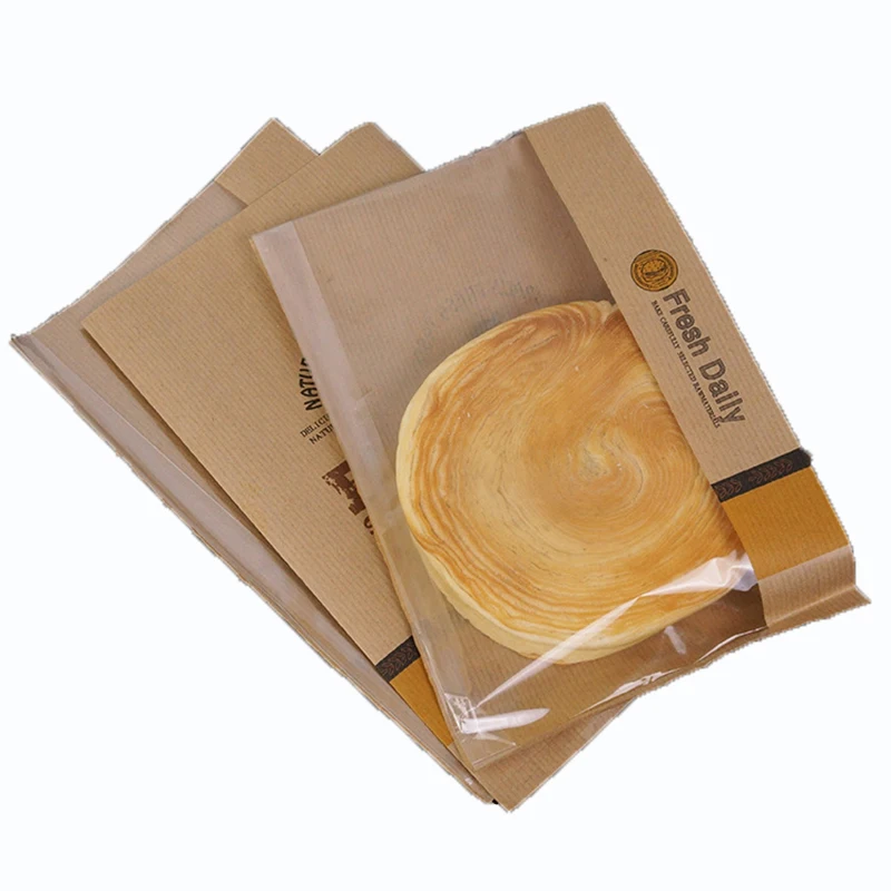 Бумажный пакет для хлеба сумка из крафт бумаги фотобумага разные записи