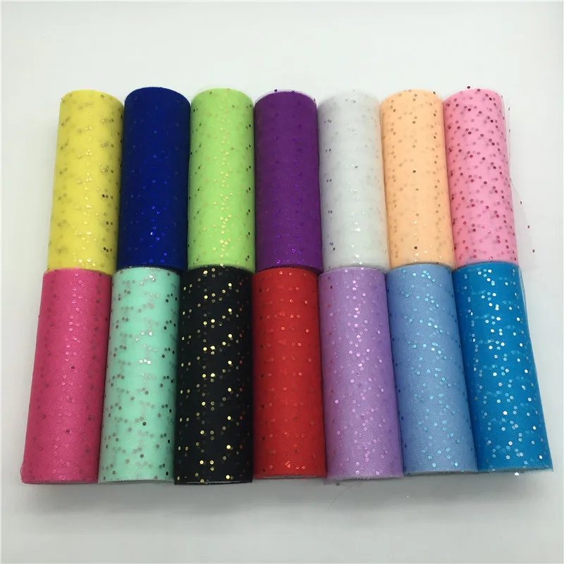 БЛЕСТЯЩАЯ ЛАМПА пачка 10 ярдов 15 см|sequin tulle roll|sequin tulletulle rolls |