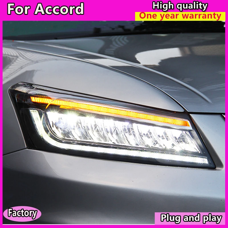 

doxa car Head Lamp for Honda Accord 8th ALL LED Headlights 2008-2013 LED High Beam LED Low Beam With Dynamic Turn Signal