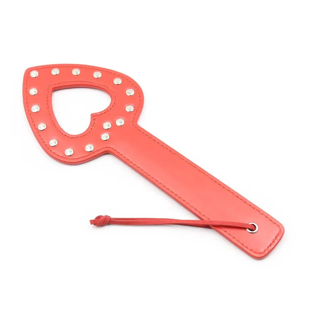 Heart Shape SM Flogger Whip Spanking Paddle Beat Submissive Slave Game Fetish Black BDSM Torture Gear Sex Toy | Красота и здоровье
