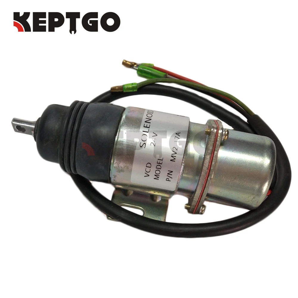 Соленоид для останова двигателя 24 В MV2 17A 1819100520 1 81910 052 0 Z1819100520 4JG1 4JG2 6BG1 6BB1|engine stop