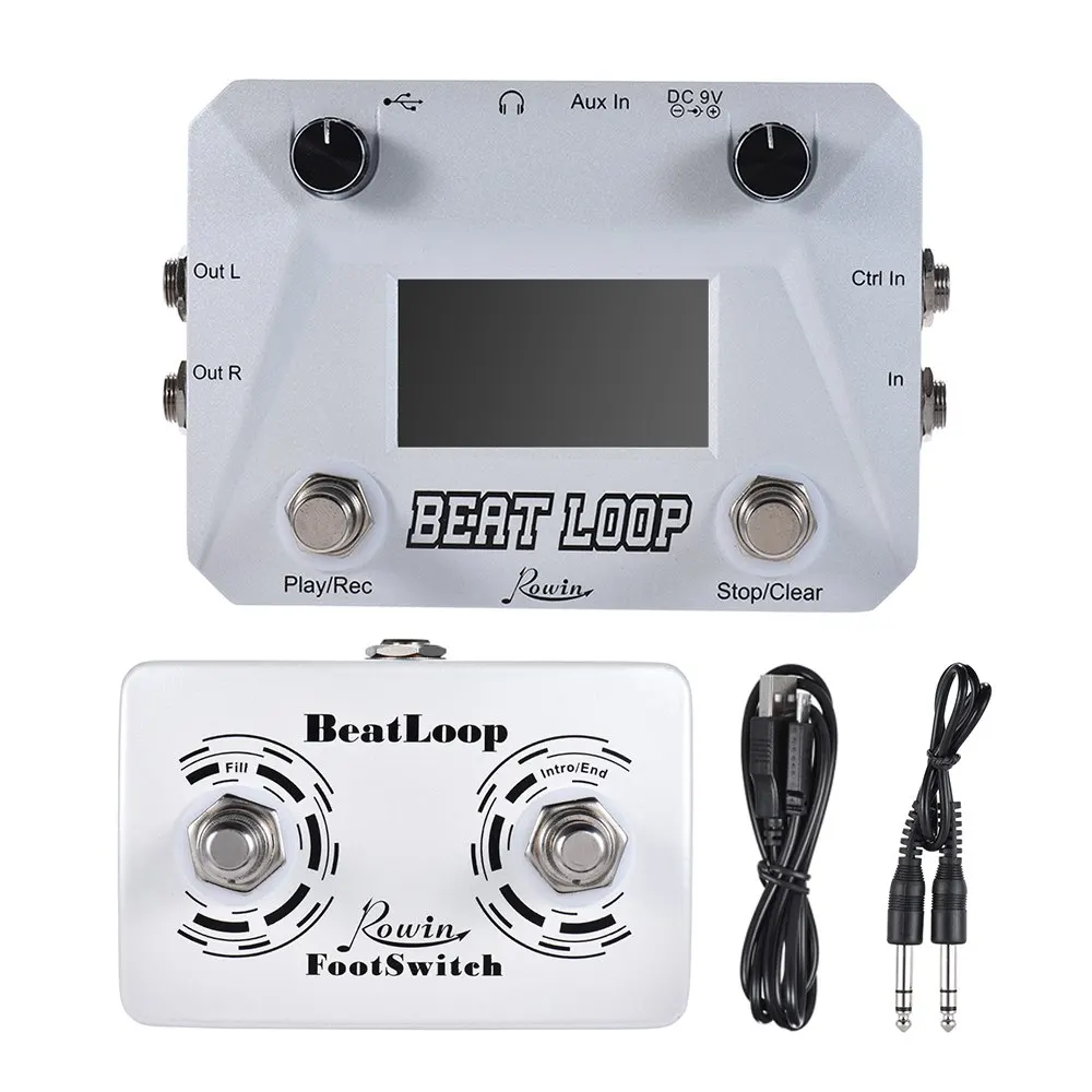 Rowin BEAT LOOP Запись гитарный эффект педаль Looper макс. 50 мин. время записи Встроенный 40