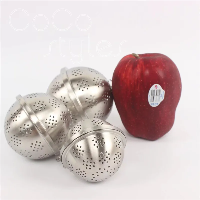 Cocostyles модный круглый серебряный чайный шар из нержавеющей стали для