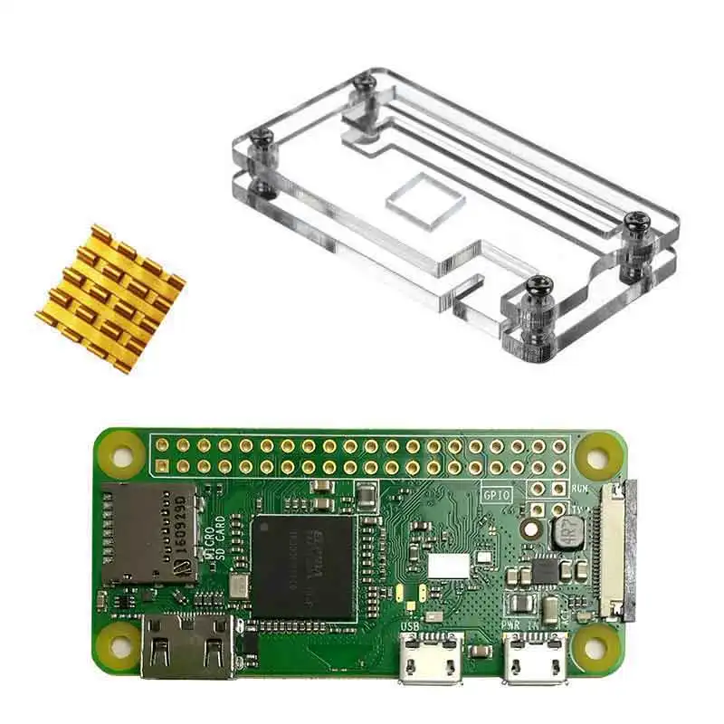 Raspberry Pi zero W Pi0 WIFI версия платы с корпусом и радиаторами|raspberry pi|raspberry pi zeroraspberry |
