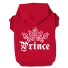 Зимняя одежда с принтом белого принца, джемпер с капюшоном для собак, для ухода за Чихуахуа и больших собак