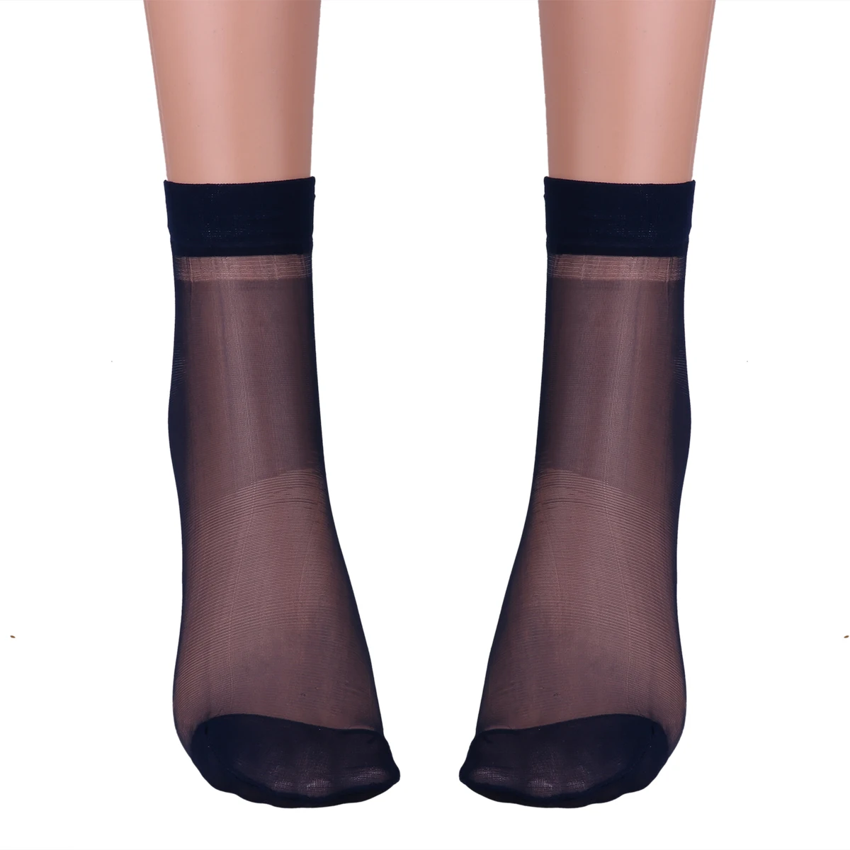 Мужские тонкие шелковые прозрачные чулки до щиколотки 3 пары | Мужская одежда