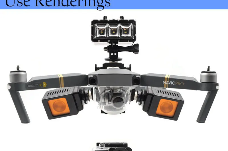 Для DJI Mavic Pro Drone Gimbal Крепление для камеры многофункциональный фиксированный кронштейн светодиодный светильник держатель с пряжкой для DJI Mavic Pro Аксессуары