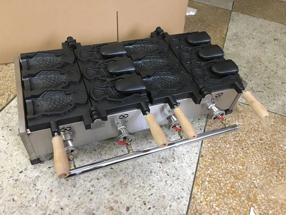 Газ Тип 6 шт большая рыба мороженое тайяки машина