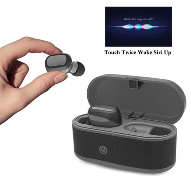 VRURC T6 TWS V5.0 Bluetooth Earphone In-ear Mini Wireless Stereo Sport Headset with Mic For iPhone Samsung Huawei | Электроника