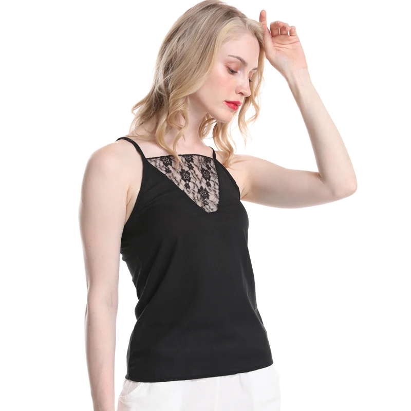 Женская летняя сексуальная блузка с бретелькой через шею кружевная Сексуальная